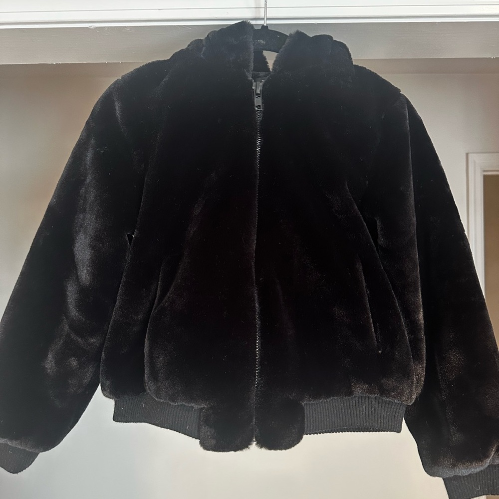 Apparis Dark Faux Fur Jacket